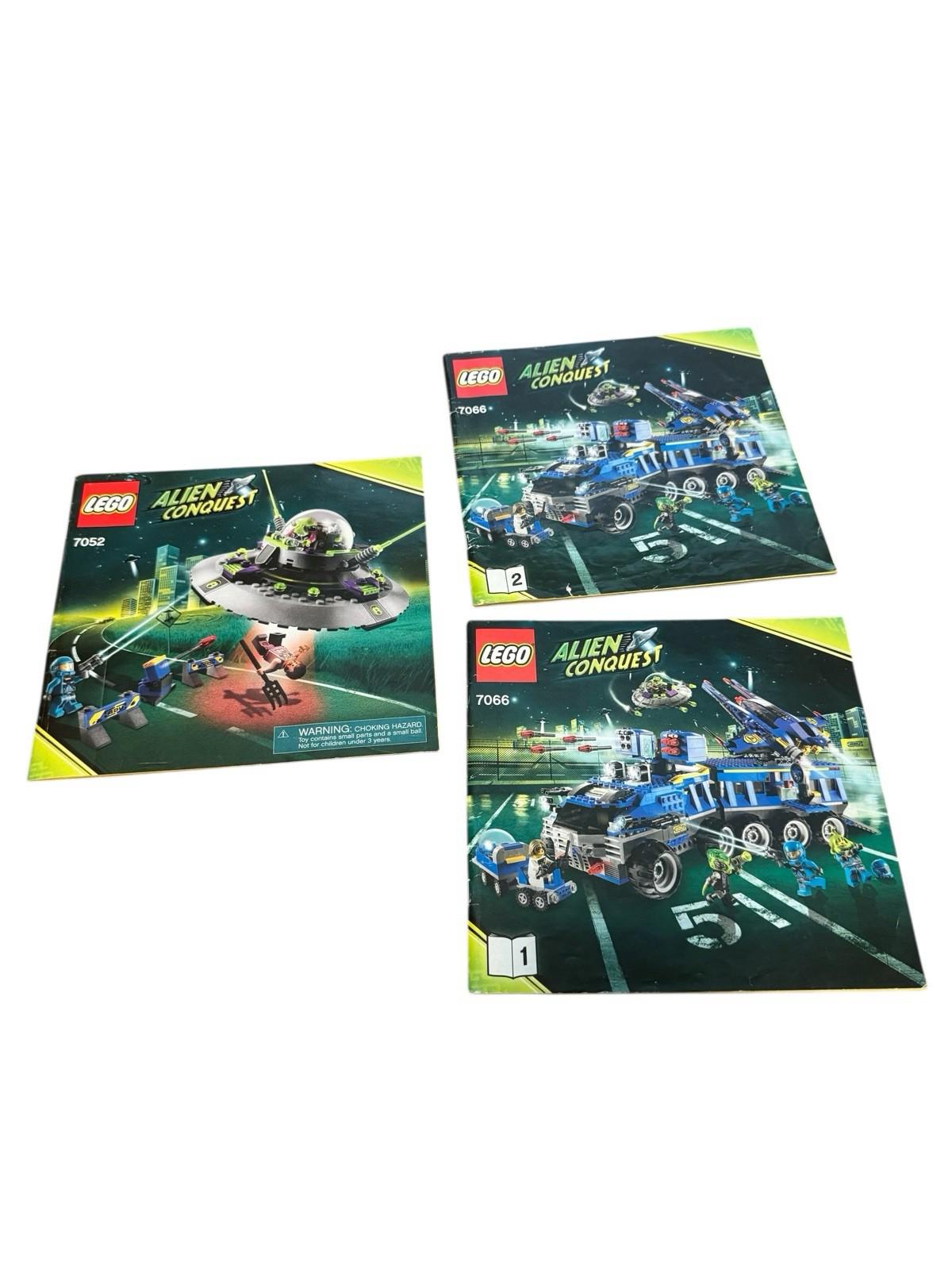 LEGO Alien Conquest Replacement Manuals Instructions 7066 Book 1 & 2 And 7052 Ma