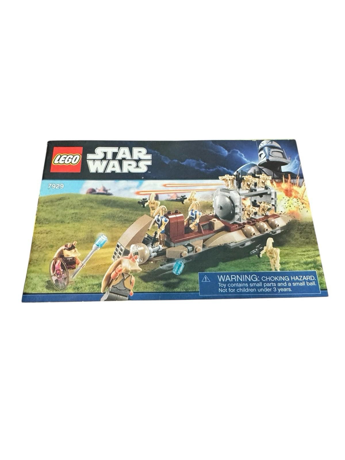 Lego Star Wars 7929 Battle of Naboo Instruction Manual Booklet Only 2011