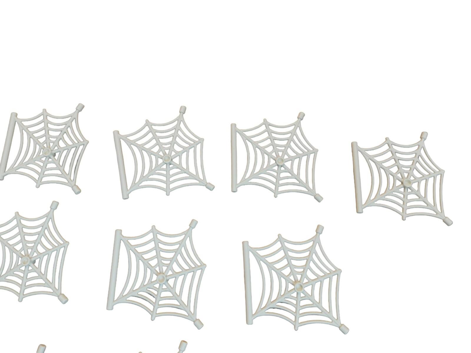 Lego Lot Of 10 White Spider Web with Bar
