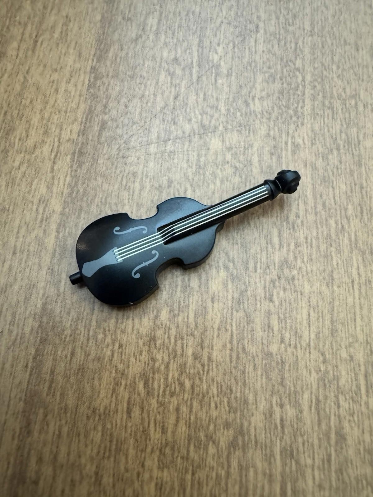 LEGO Wednesday Black Printed Cello Musical Instrument Accessory Minifig #9