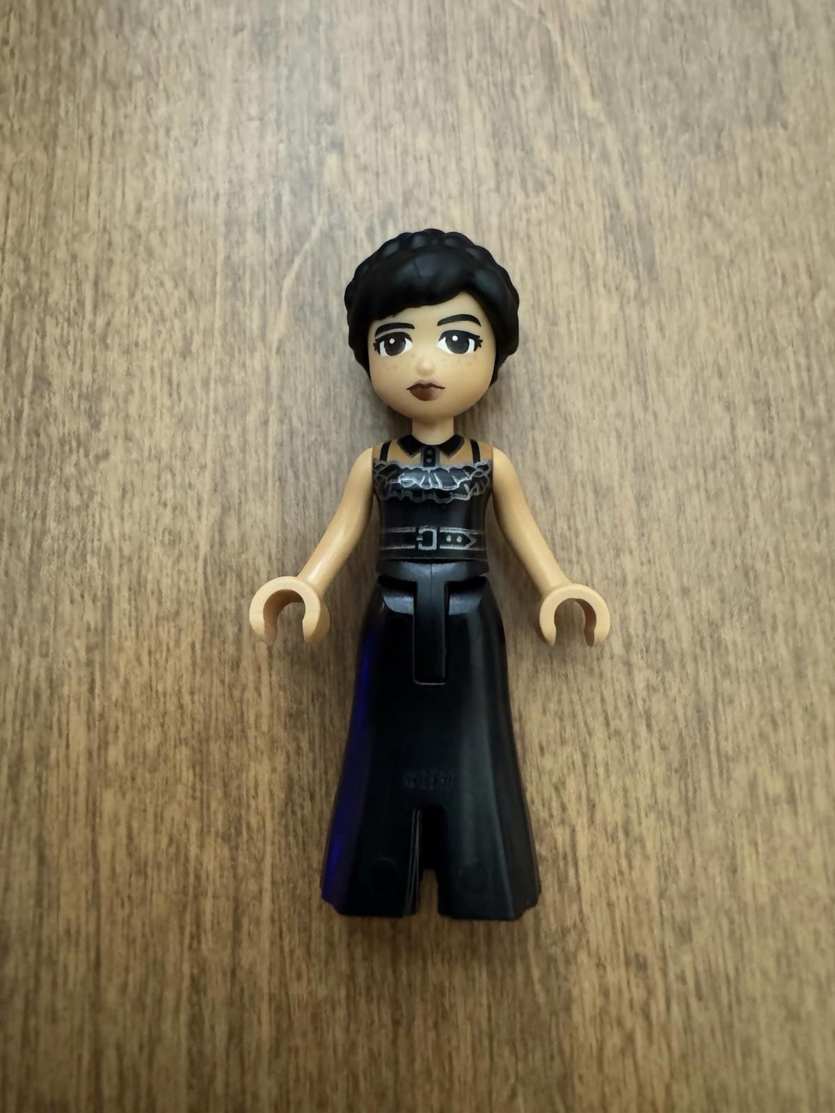 Lego New Wednesday Addams Black Sleeveless Dress Minifigure
