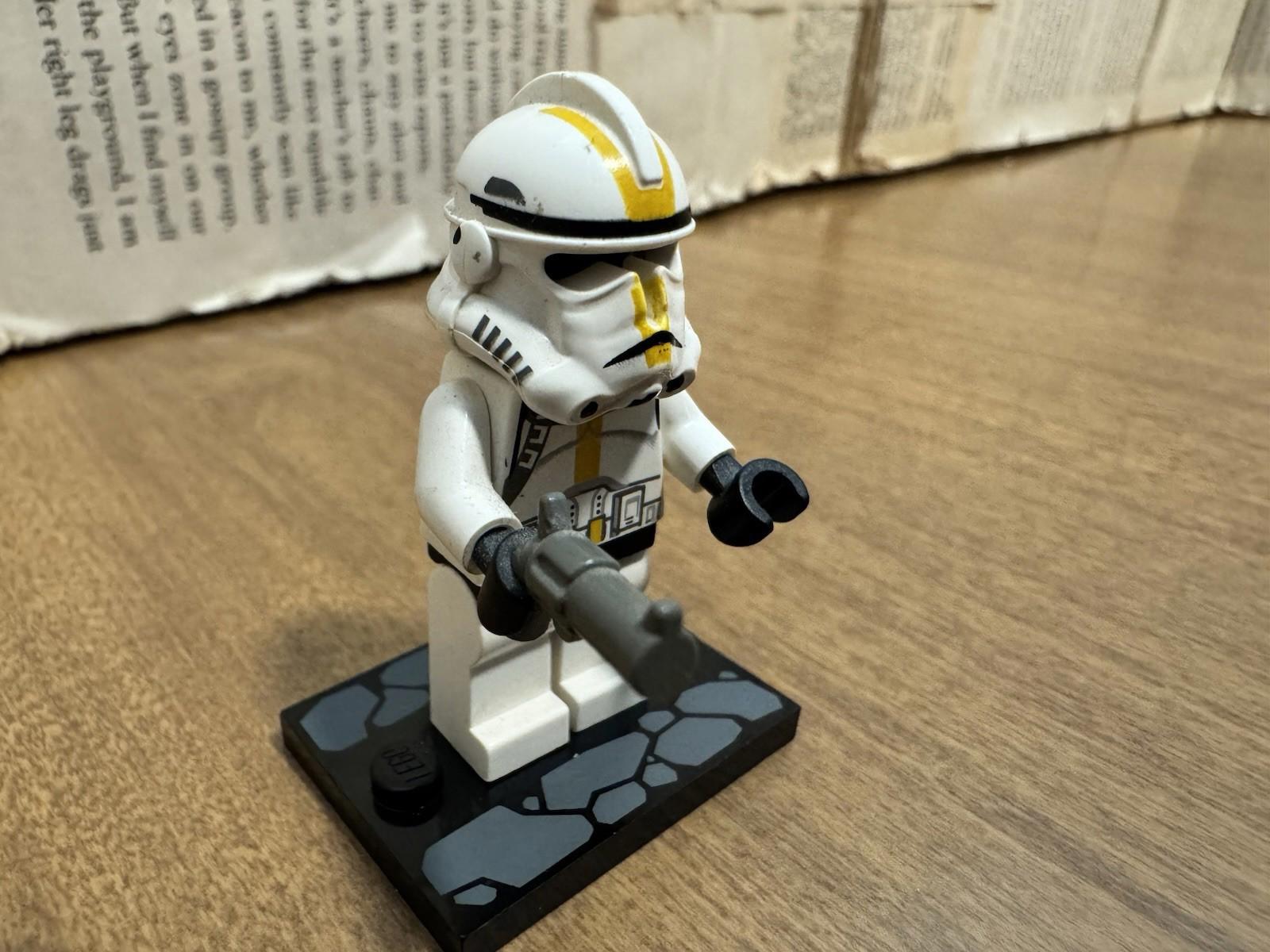 Lego Clone Trooper 327th Star Corps Minifigure - sw0128 - Set 7261 *NO CAPE*