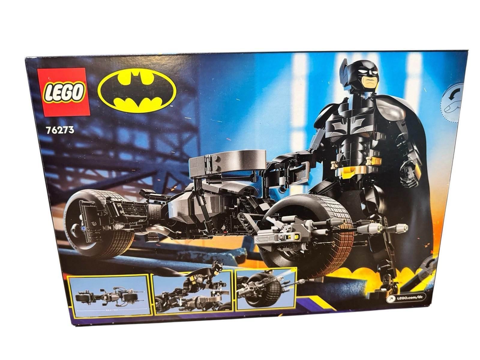LEGO (76273) Batman Construction Figure & The Bat-Pod Bike Building Toy (Sealed)