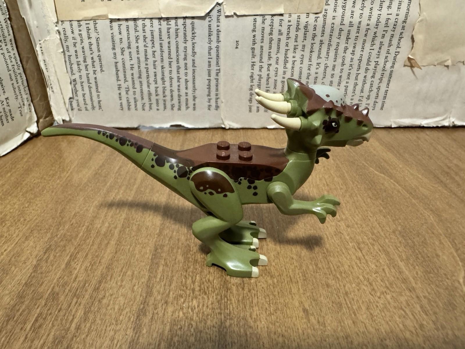 LEGO Dinosaur Stygimoloch with Reddish Brown Back JURASSIC WORLD DINO FIG
